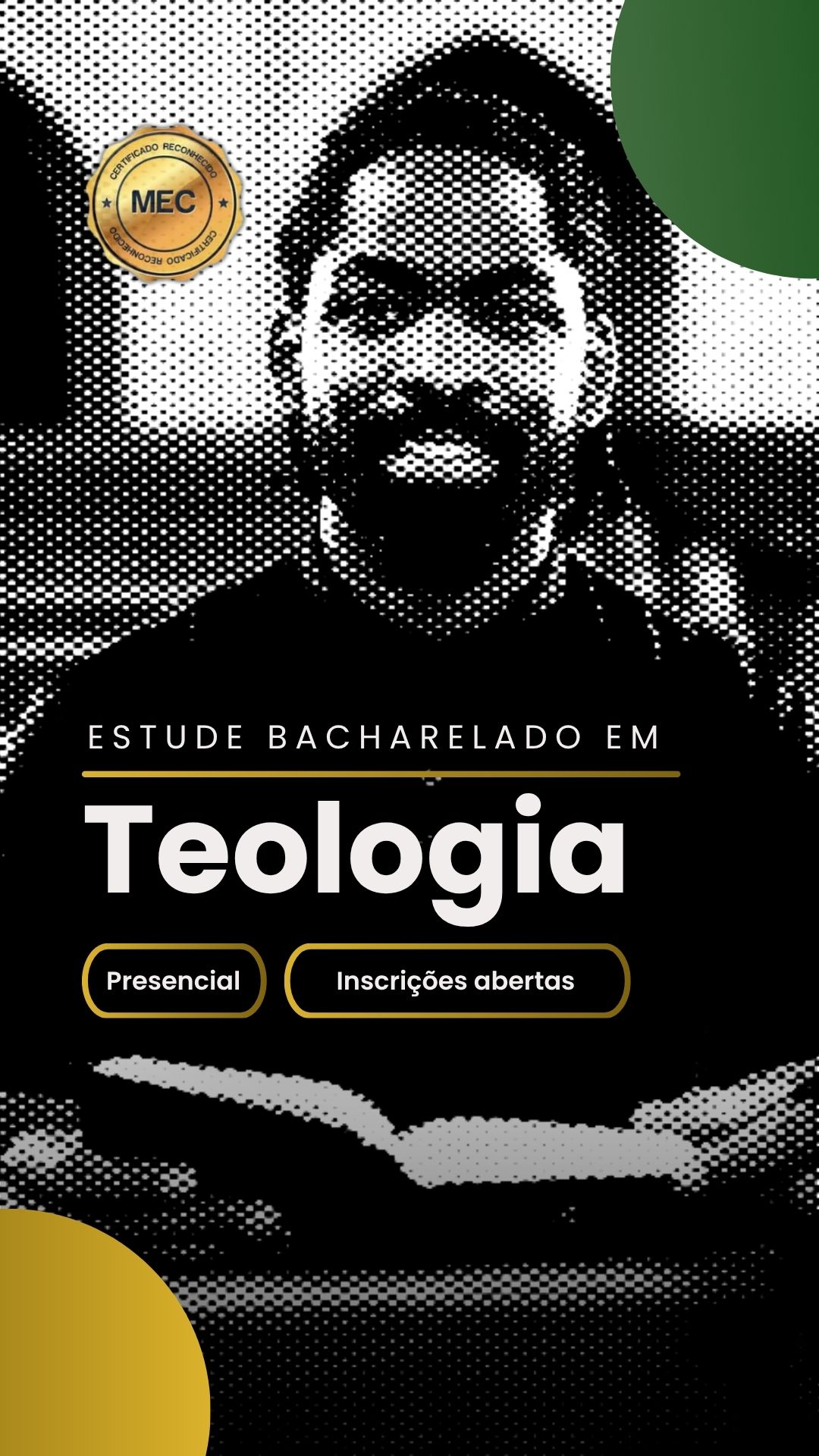 Bacharelado em Teologia Presencial no Seminário Equatorial Bacharelado em Teologia Presencial no Seminário Equatorial inscrições abertas